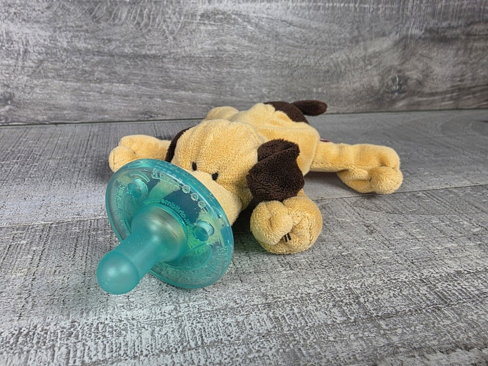 Mary Meyer Wubbanub 5" Plush Puppy Dog Pacifier Soother Lovey Stuffed b271